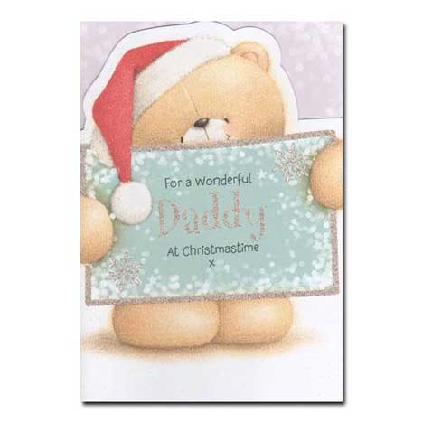 Wonderful Daddy Forever Friends Christmas Card